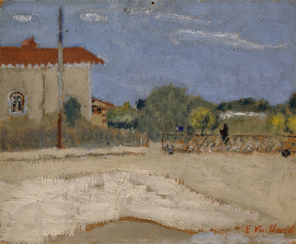Vuillard - L'Etang-la-Ville la gare (Passage à niveau de L'Etang-la-Ville), um 1900