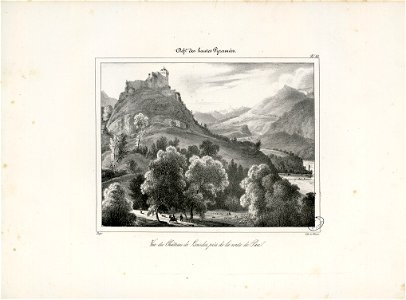Vue du Château de Lourdes, près de la route de Pau (Hautes Pyrénées) - Fonds Ancely - B315556101 A DEFER 044