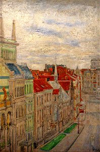 Vue du théâtre à Ostende, 1906, oil on canvas, 73 x 50 cm, Kunstmuseum aan Zee, Ostend