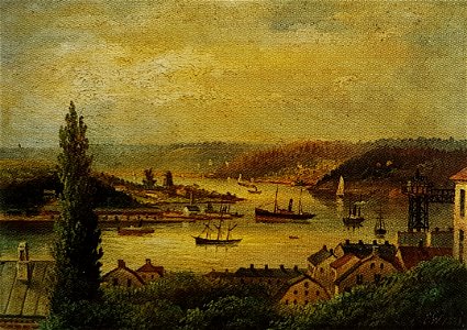 Vy över Stockholm x 1 Ernfried Wahlqvist