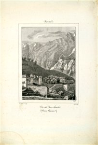 Vue des Eaux chaudes (Basses Pyrénées) - 1827 - Fonds Ancely - B315556101 A GELIBERT 1 009