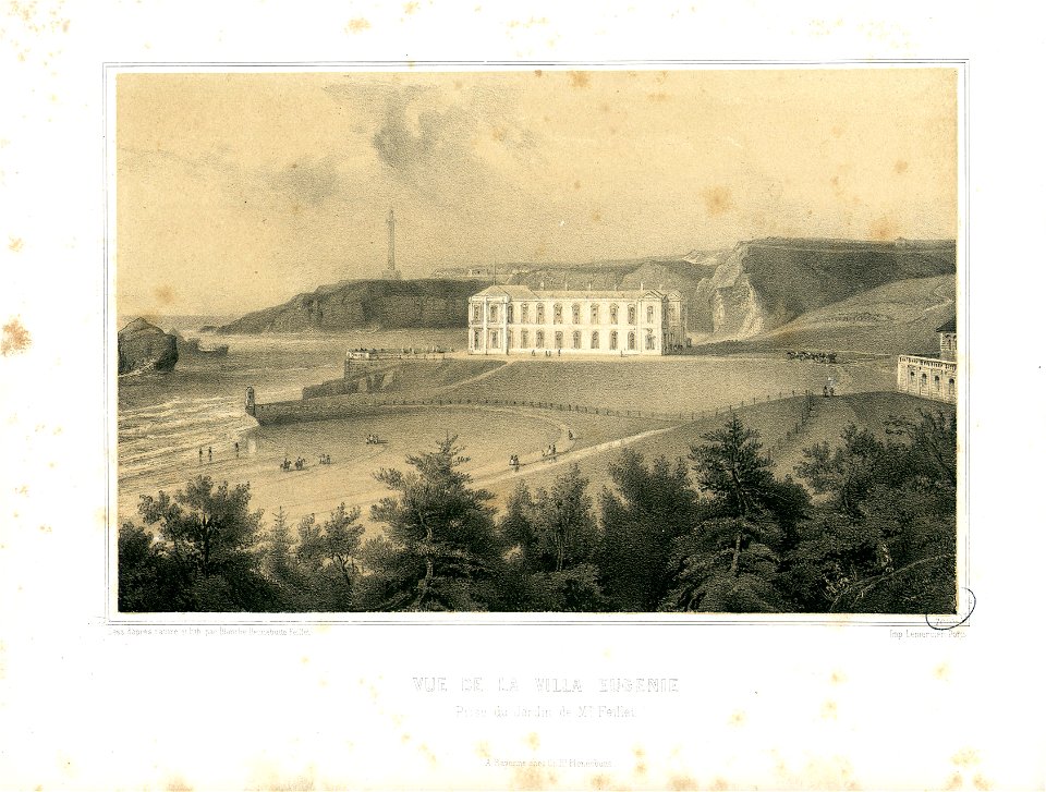 Vue de la Villa Eugénie prise du Jardin de Mr Feillet - Fonds Ancely - B315556101 A HENNEBUTTE 1 1 064