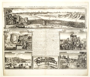 Vue et description de la ville de Meaco capitale du Japon avec d'autres particularitez du pays LCCN2010650661