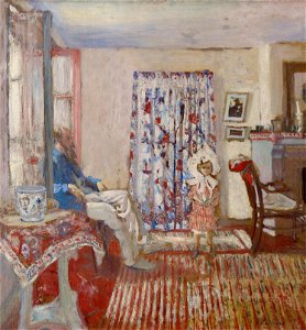 Vuillard - Le peintre Ker-Xavier Roussel et sa fille (The Painter Ker-Xavier Roussel and His Daughter), 1903