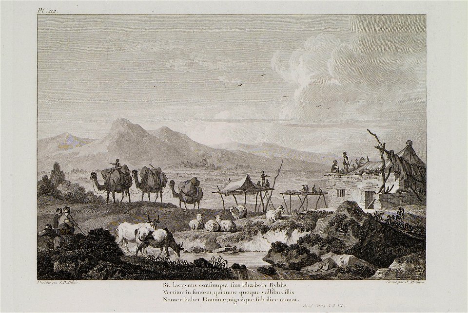 Vue de la Fontaine de Biblis et de la plaine du Méandre - Choiseul-gouffier Gabriel Florent Auguste De - 1782