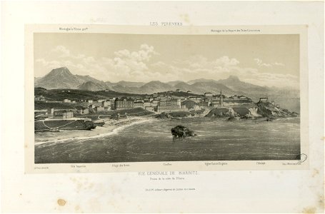 Vue générale de Biarritz - Prise de la côte du Phare - Fonds Ancely - B315556101 A PETIT 3 035