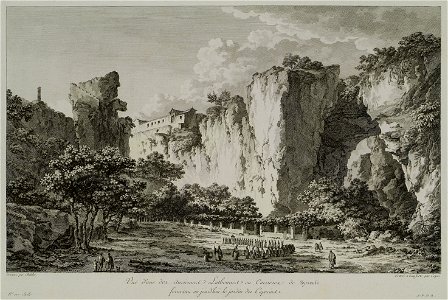 Vuë d'une des anciennes lathomies ou carrieres de Syracuse formant au jourd'huï le jardin des Capucins - Saint-non Jean Claude Richard Abbé De - 1786
