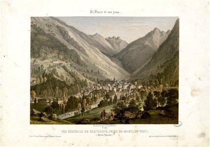Vue générale de Cauterets, prise du Mamelon Vert (Hautes-Pyrénées) - Fonds Ancely - B315556101 A MERCEREAU 7 027