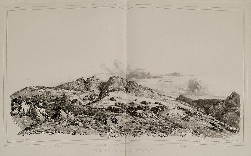 Vue générale de Delphes - Stackelberg Otto Magnus Von - 1834