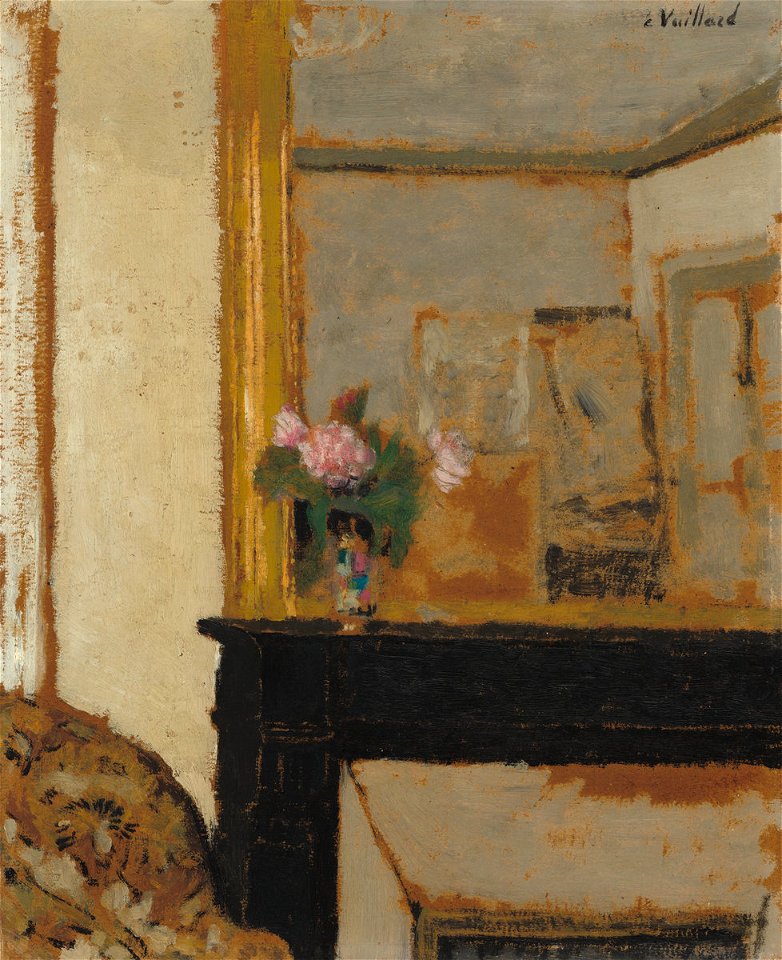 Vuillard - Vase of Flowers on a Mantelpiece, c. 1900