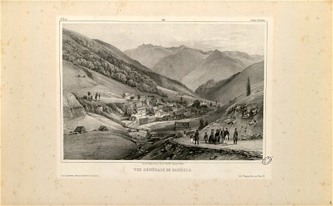 Vue générale de Barèges (Hautes Pyrénées) - Fonds Ancely - B315556101 A JACOTTET 2 047