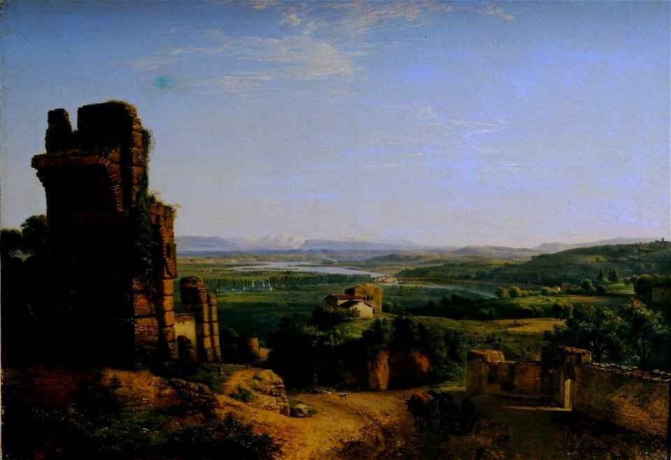 Vue des aqueducs romains sur les hauteurs de Sainte-Just - GROBON Jean-Michel (A 159)