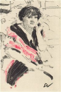 Édouard Vuillard - Halbfigur einer sitzenden Frau - ca1911