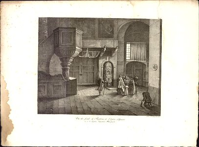 Vue des fonds de Baptême de l'Eglise d'Ajaccio ou à de baptisé Napoleon Bonaparte, objectnr A 59330