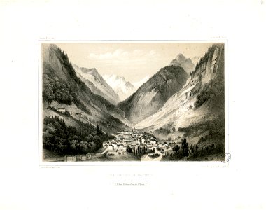 Vue générale de Cauterets (Hautes-Pyrénées-vallée de St. Savin) - Fonds Ancely - B315556101 A GORSE 9 013