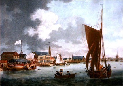 Vue de port de Lorient-Louis Garneray mg 8466