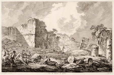 Vue du theatre de Sparte - Le Roy Julien David - 1770