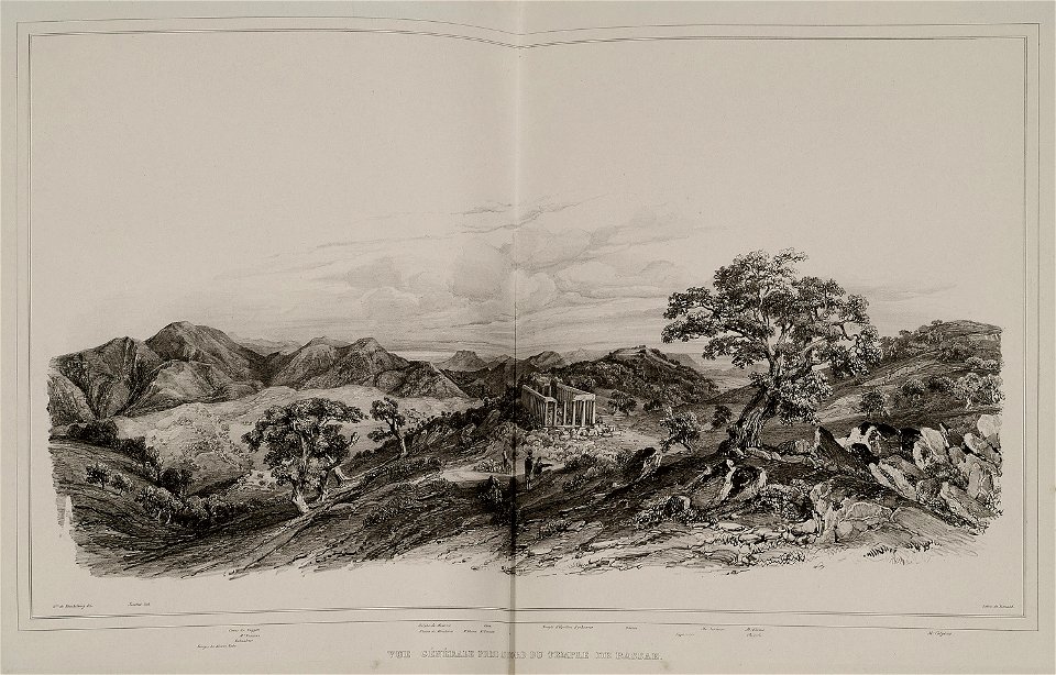 Vue générale du Temple de Bassae (2) - Stackelberg Otto Magnus Von - 1834