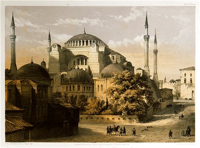 Vue des turbé, ou tombes impériales - Fossati Gaspard - 1852