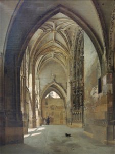 Vue intérieure du porche de l'église Saint-Germain-l'Auxerrois (Bouhot)