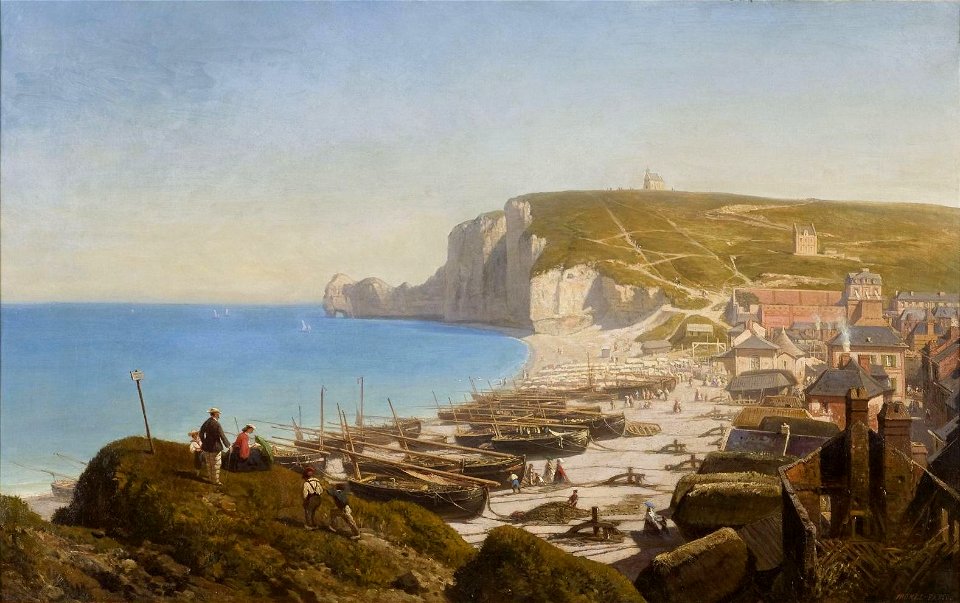 Vue Panoramique D'etretat - Free Stock Illustrations | Creazilla