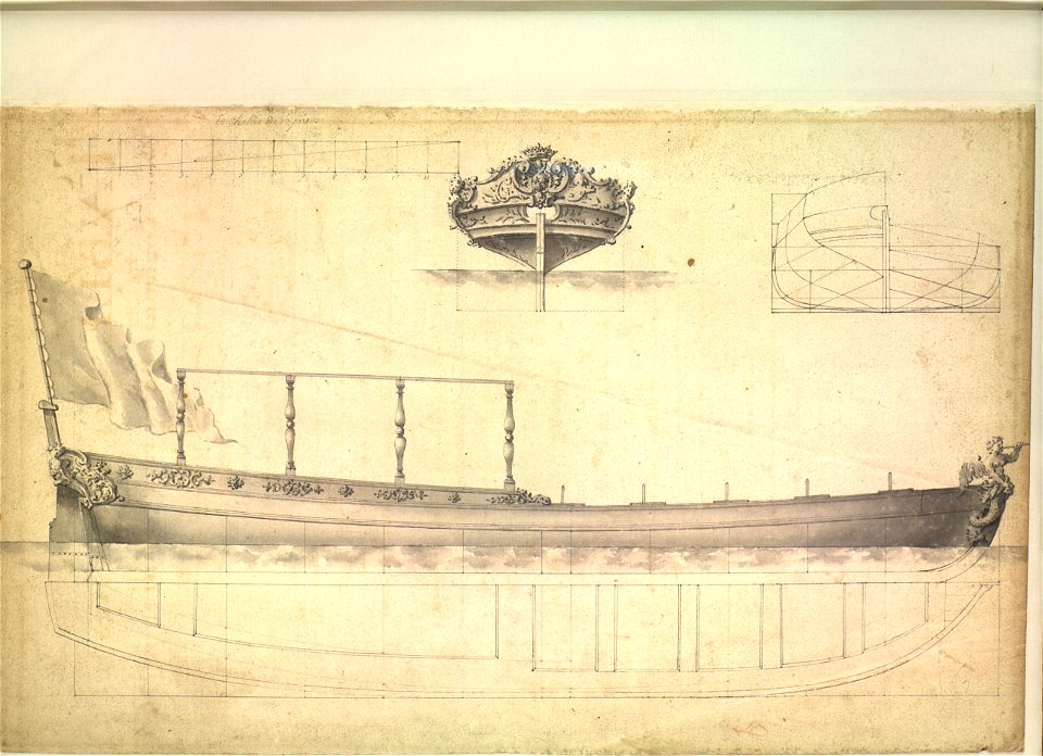 Vue en coupe d'un tirant d'eau (1763)