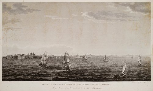 Vue du Chateau des Sept-Tours, et de la ville de Constantinople telle qu'elle se présente du côté de la mer de Marmar - Melling Antoine Ignace - 1819