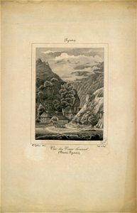 Vue des Eaux Bonnes (Basses Pyrénées) - 1827 - Fonds Ancely - B315556101 A GELIBERT 1 005