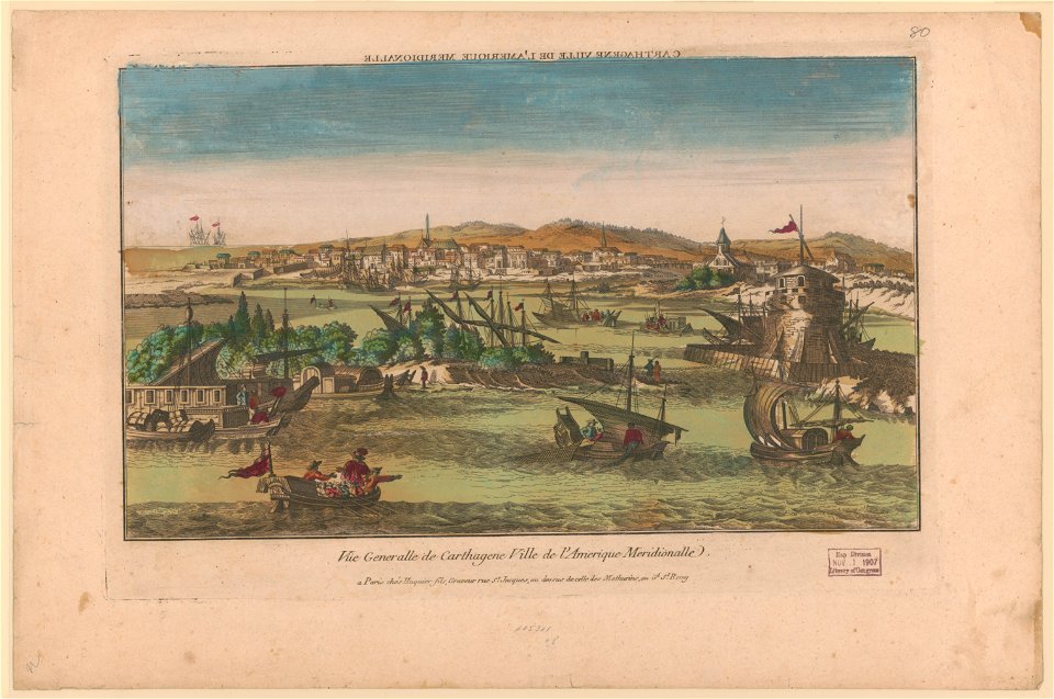 Vue Generalle de Carthagene ville de l'Amerique Meridionalle LCCN2004670358