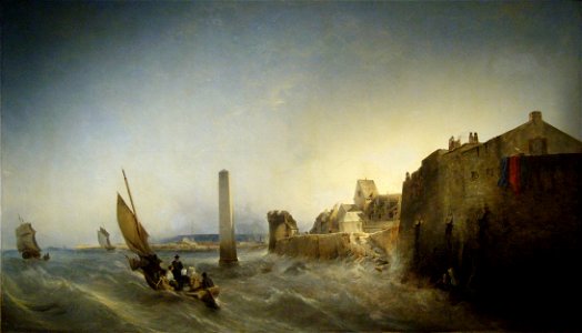 Vue du quai Napoléon de Cherbourg en 1838, Petit