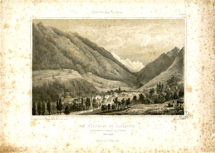 Vue générale de Cauterets - Etablissements thermaux des Pyrénées - Vallée d'Argelès - Fonds Ancely - B315556101 A HENNEBUTTE 2 006