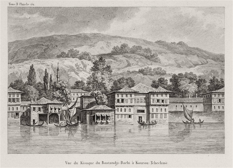 Vue du Kioque de Bostandji-Bachi à Kourou-Tchechmè - Choiseul-gouffier Gabriel Florent Auguste De - 1822
