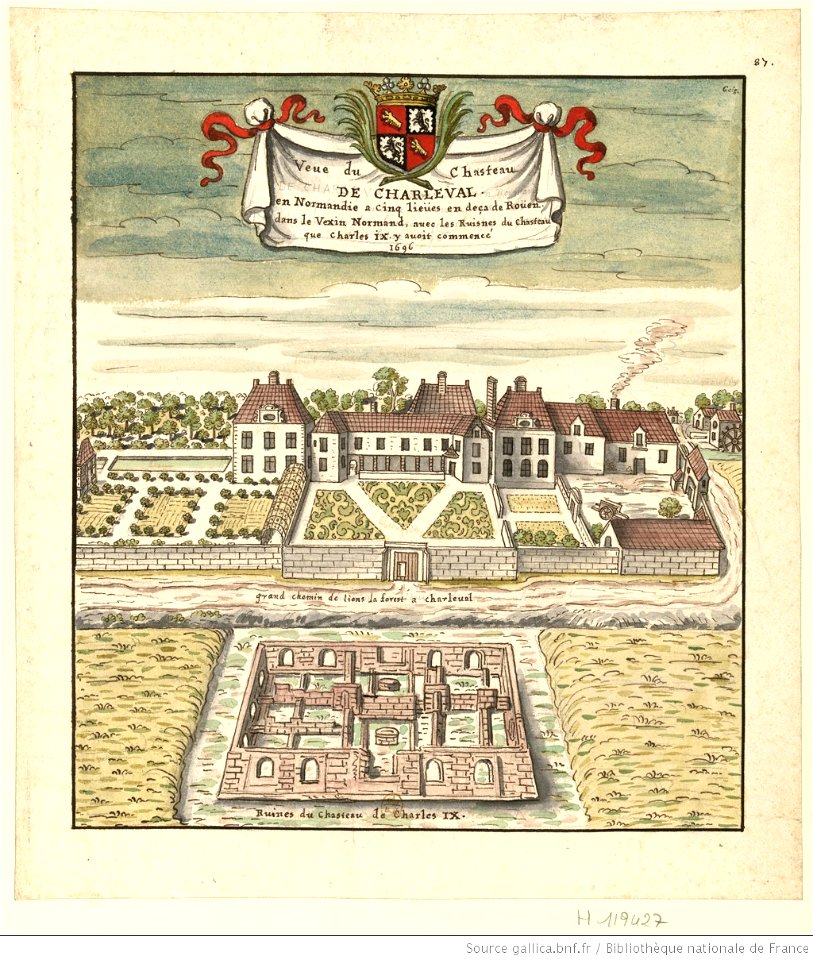 Vue du Château de Charleval