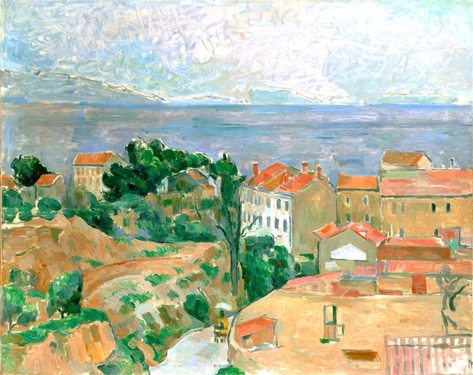 Vue sur l'Estaque, par Paul Cézanne, FWN 188