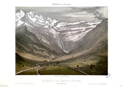 Vue générale du Cirque de Gavarnie (Hautes-Pyrénées) - Fonds Ancely - B315556101 A MERCEREAU 7 063