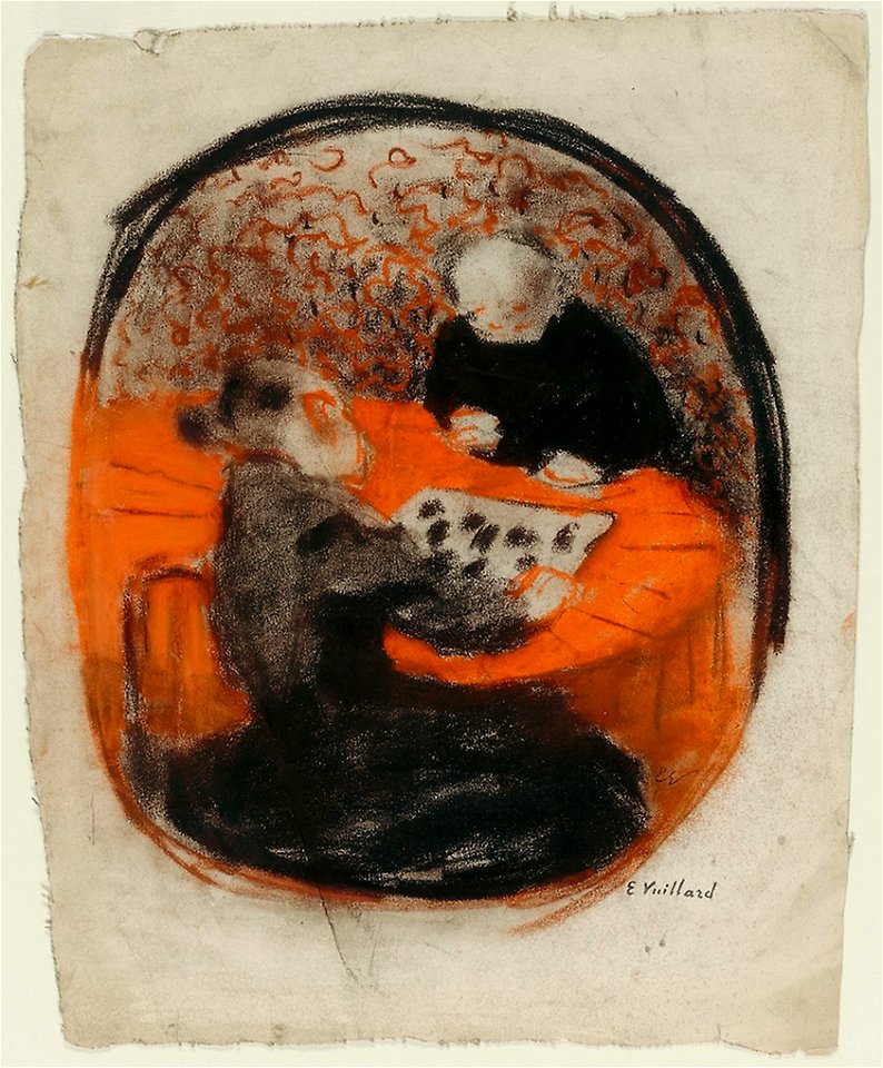 Vuillard - The Artist’s Mother Playing Checkers, c. 1890–91