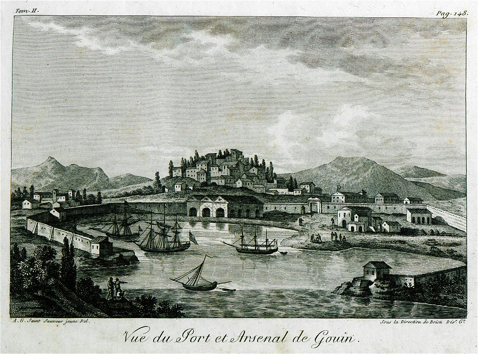 Vue du port et Arsenal de Gouin - Grasset De Saint-sauveur André - 1800