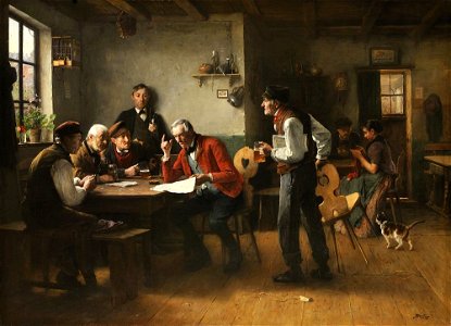 Václav Brožík (1851-1901) - Politikáři na vsi