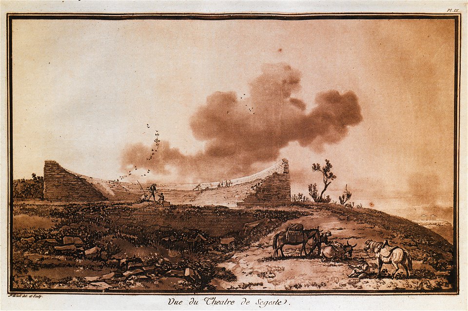 Vue du Theatre de Segeste - Houel Jean - 1782