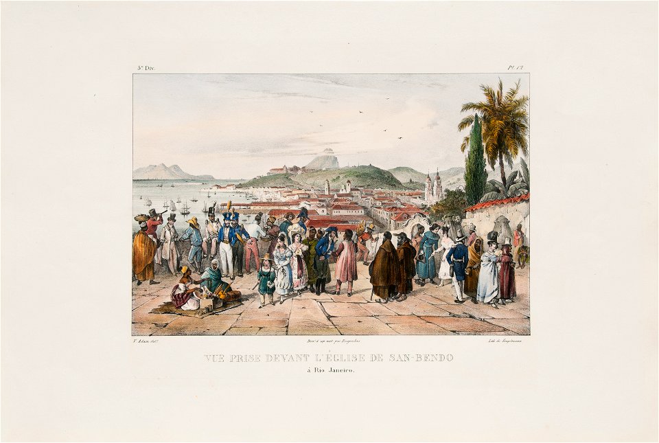 Vue prise devant l´église de San-Bendo, da Coleção Brasiliana Iconográfica