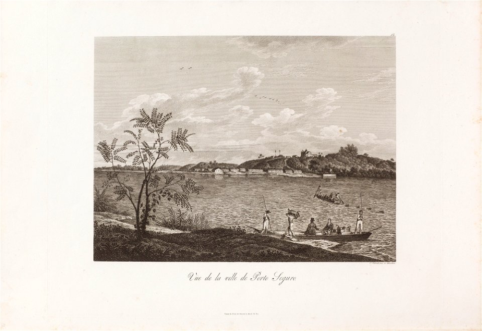 Vue de la ville de Porto Seguro, da Coleção Brasiliana Iconográfica