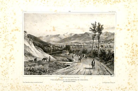 Vue générale de Bagnères de Bigorre prise de la Route de Toulouse (Hautes Pyrénées) - Fonds Ancely - B315556101 A JACOTTET 2 053
