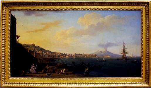 Vue de Naples avec le Vésuve