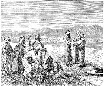 VÁMBÉRY'S RECEPTION BY TURCOMAN CHIEF ON THE CASPIAN SHORE