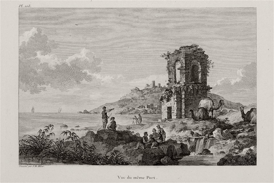 Vue du même port - Choiseul-gouffier Gabriel Florent Auguste De - 1782