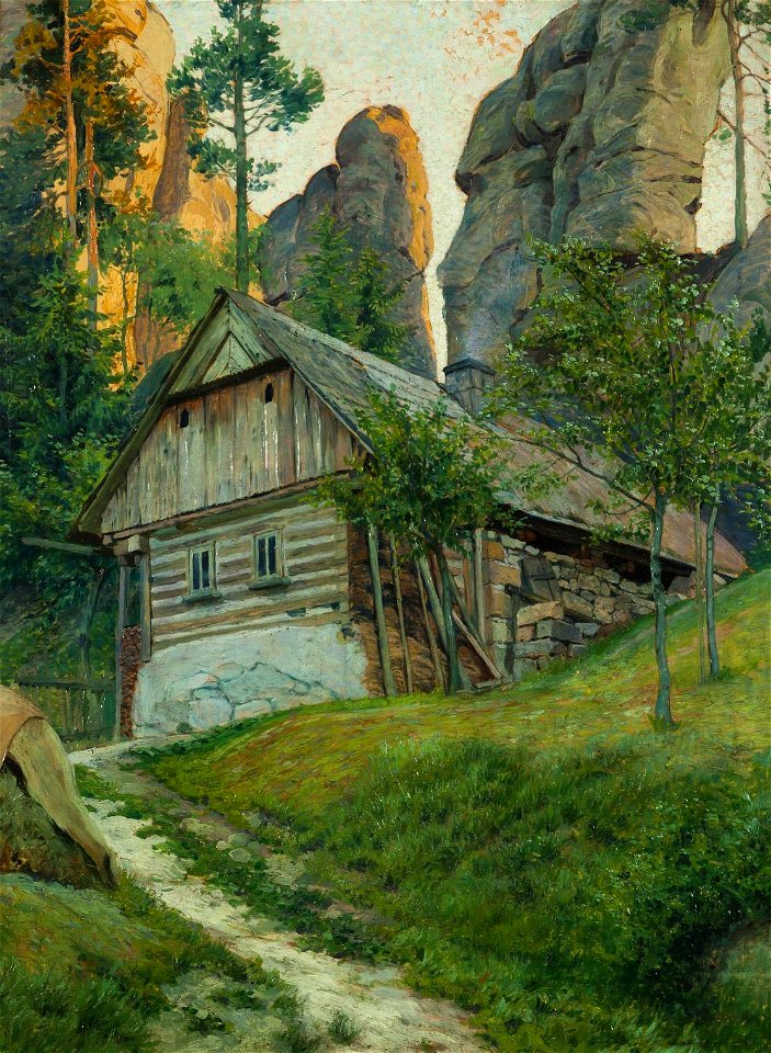 Václav Malý Motiv aus dem Böhmischen Paradies 1903