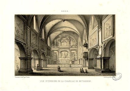 Vue intérieure de la Chapelle de Betharram - Fonds Ancely - B315556101 A GORSE 12 034