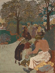 Vuillard - The Park 1894 (reworked in 1908)