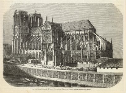 Vue générale prise du côté de la nouvelle sacristie, d'après une épreuve photographique de M. Blanc