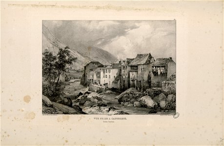 Vue prise à Cauteretz (Hautes Pyrénées) - Fonds Ancely - B315556101 A JACOTTET 1 029